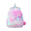 Unicorn Backpack Plush Fur for Girls