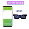 LED Glasses for Party, Bluetooth APP Controlled, LED Party Sunglases