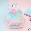 Unicorn Backpack Plush Fur for Girls