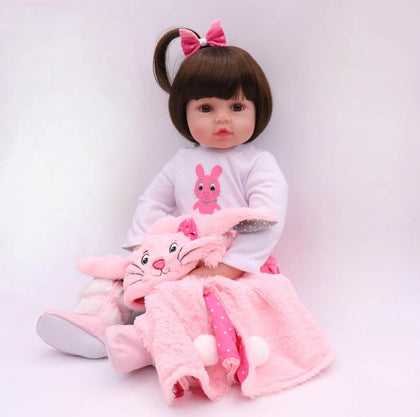 Lifelike Reborn Baby Doll & Bunny Hood