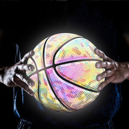 Hologear Basketball - Holographic Basketball - Reflective Glowing Basketball