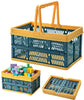 FOLDABLE PLASTIC STORAGE SHOPPING BASKET - OFFER