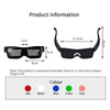 LED Glasses for Party, Bluetooth APP Controlled, LED Party Sunglases