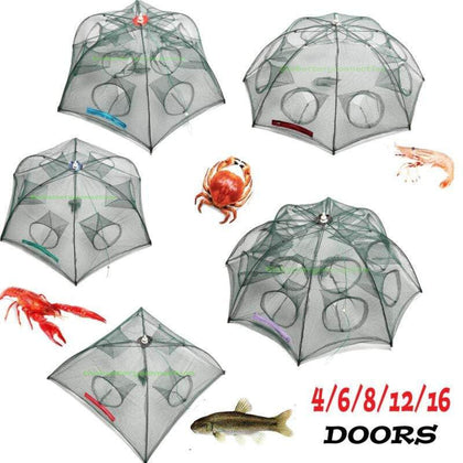 Portable Hole Automatic Fishing Crab Mesh Trap