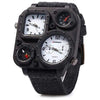 Super Sleek Compass Dual Movt Mens Quartz Watch